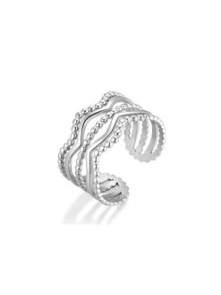 Ripple Ring Silber