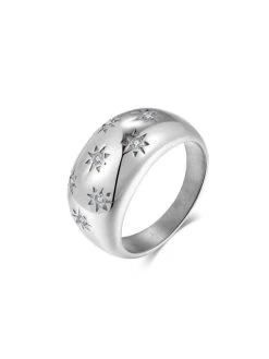 Star Spark Ring Silber