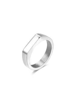 Flat Top Ring Silber
