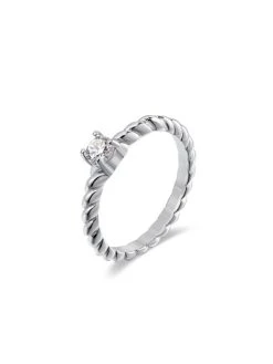 TWIRL Shine Ring Silber