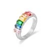 Rainbow Candy Ring Silber -Günstiges Kette Geschäft RE0101S 510x680 1