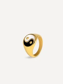 Yin And Yang Ring Gold