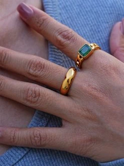 Vitality Ring Gold -Günstiges Kette Geschäft RE0109G.5 510x680 1