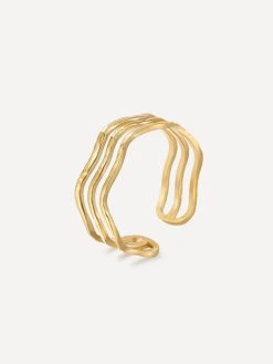 Cheery Wave Ring Gold