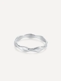 Modern Curve Ring Silber -Günstiges Kette Geschäft RE0142S.1 510x680 1