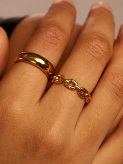 Courage Ring Gold -Günstiges Kette Geschäft RE0144G.4 510x680 1