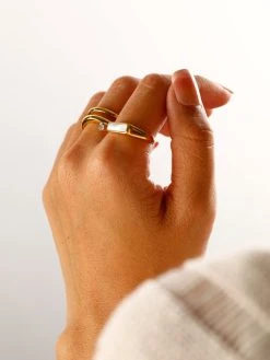 Leap Shine Ring Gold -Günstiges Kette Geschäft RE0161G.4 510x680 2