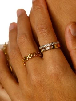 Twinkle Twinkle Ring Gold -Günstiges Kette Geschäft RE0168G.1 510x680 1