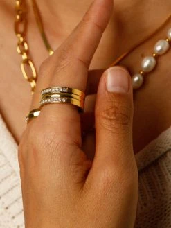 Hearty Ring Gold -Günstiges Kette Geschäft RE0169G.1 510x680 2