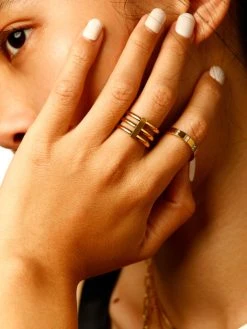 Assemble Ring Gold -Günstiges Kette Geschäft RE0175G.2 510x680 2