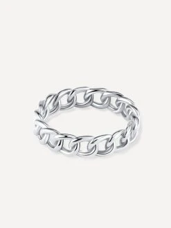 Interlocking Ring Silber -Günstiges Kette Geschäft RE0183S.2 510x680 1