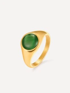 Vintage Green Ring Gold