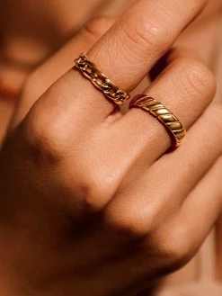 Infinite Loop Ring Silber -Günstiges Kette Geschäft RE0191G.3 1