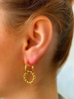 Twirl Hoop Ohrringe Gold -Günstiges Kette Geschäft Untitled 11 510x680 1