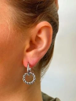 Twirl Hoop Ohrringe Silber -Günstiges Kette Geschäft Untitled 12 510x680 1